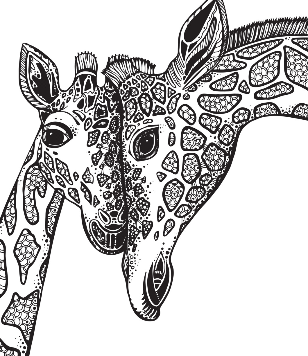 Giraffe Coloring Pages For Adults
 Exotic Pursuits A Multi Level Coloring Book – Coloring