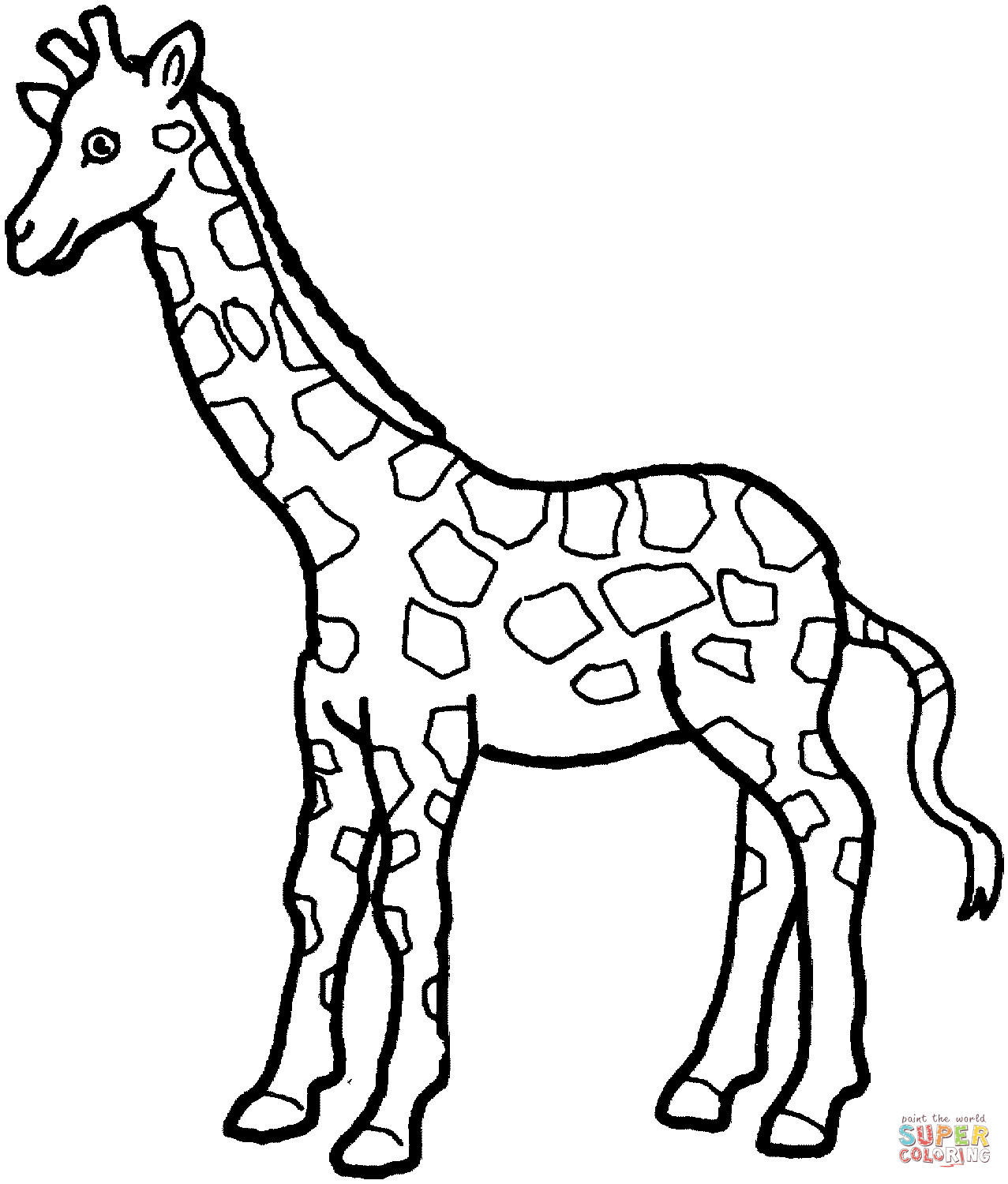 Giraffe Coloring Pages Printable
 Giraffe 7 coloring page