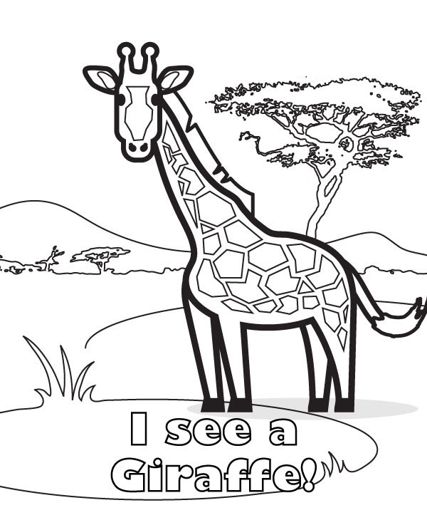 Giraffe Coloring Pages Printable
 Free Printable Giraffe Coloring Pages For Kids