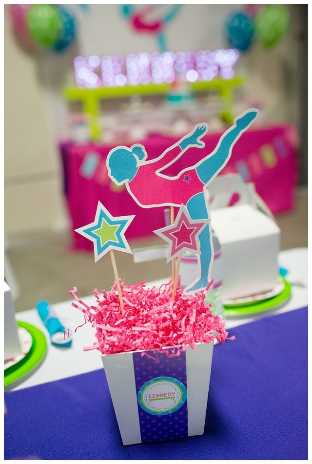 Girl Birthday Decorations
 A Bright and Colorful Gymnastics Birthday Party Anders