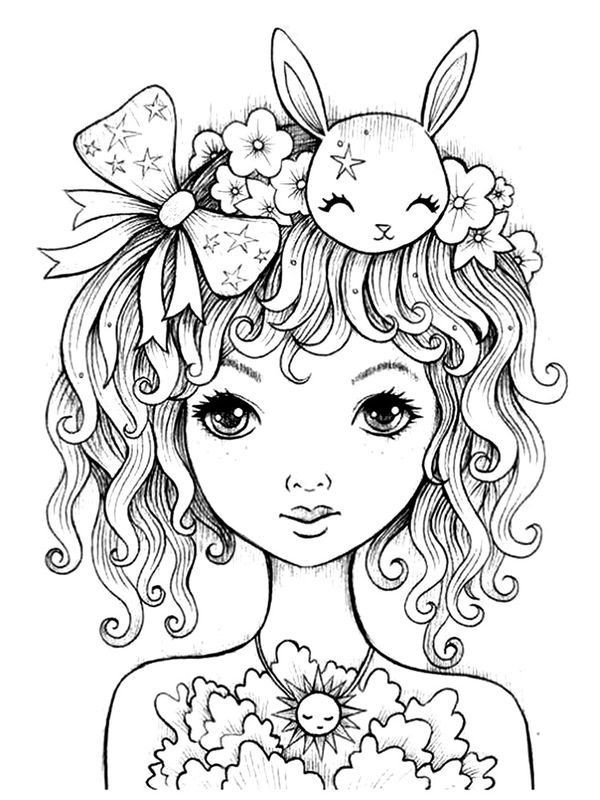 Girl Coloring Pages For Adults
 Cute coloring page