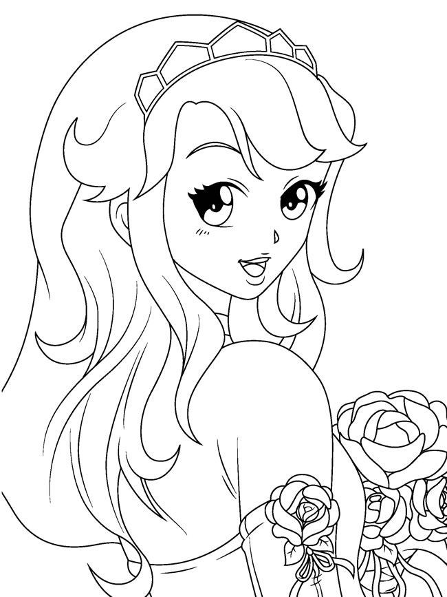 Girl Coloring Pages For Adults
 17 Best images about coloring pages on Pinterest