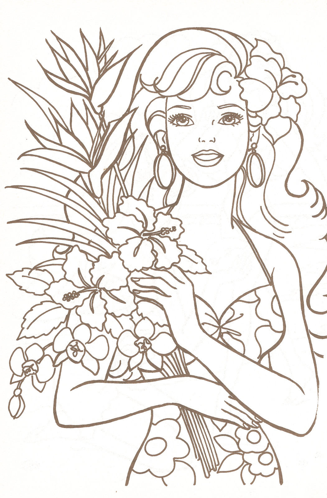 Girl Coloring Pages Printable
 Miss Missy Paper Dolls Barbie Coloring Pages Part 1