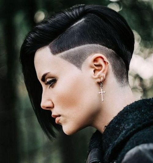 Girl Half Shaved Hairstyle
 What are you thinking about shaved hairstyles for women