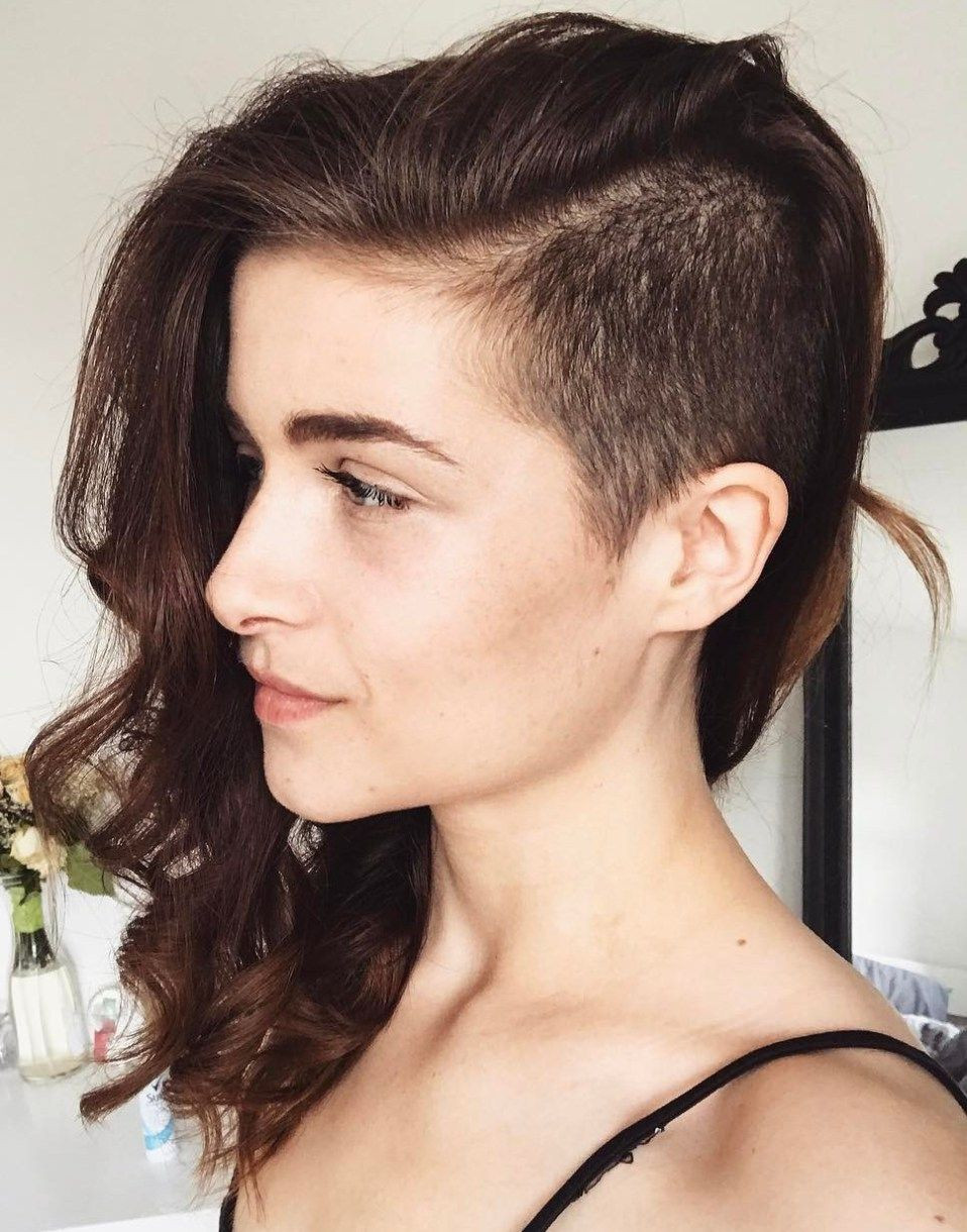 Girl Half Shaved Hairstyle
 Pin on Hair