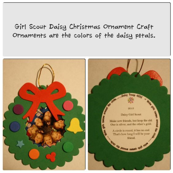 Girl Scout Christmas Party Ideas
 Daisy Girl Scout Christmas Ornament