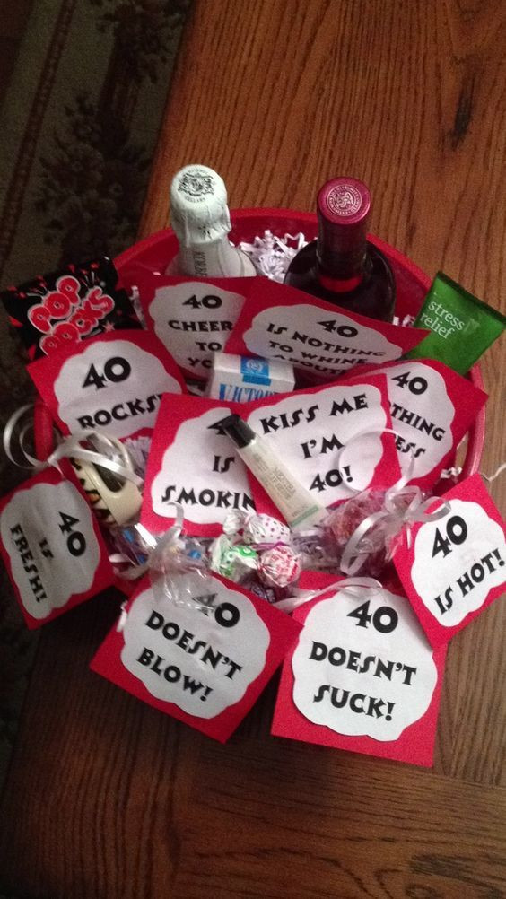 Girlfriend 40Th Birthday Gift Ideas
 40 Birthday Gift Basket Ideas DIY