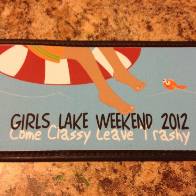Girlfriend Getaway Gift Ideas
 The koozies I had made for our girls weekend lake trip