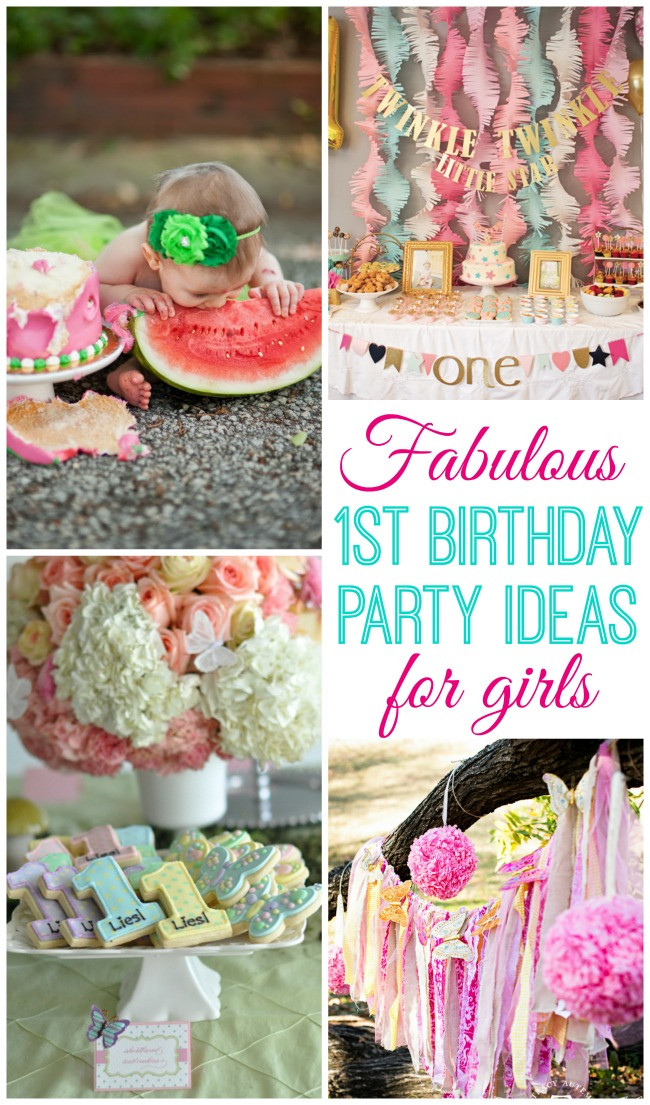 Girls First Birthday Party Ideas
 Baby Girl Turns e Design Dazzle
