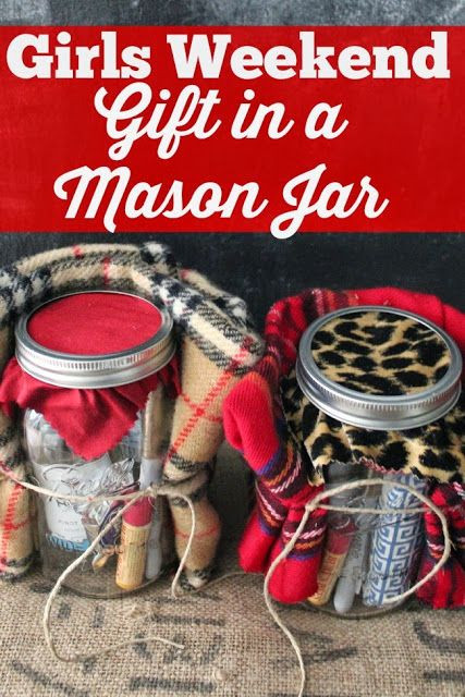 Girls Getaway Gift Ideas
 Holiday Survival Kit in a Mason Jar
