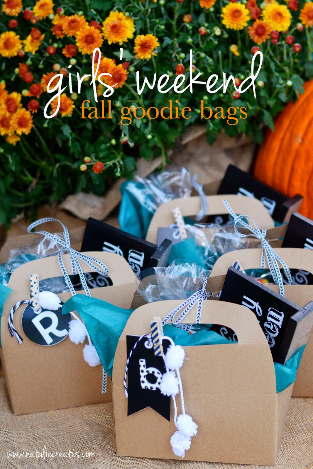 Girls Getaway Gift Ideas
 natalie creates girls weekend fall goo bags fall