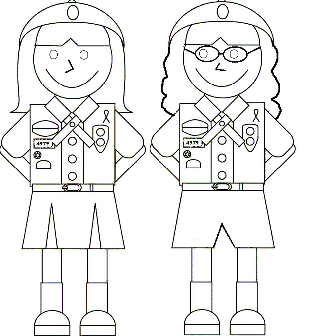 Girls Scout Promise Coloring Pages
 Girl scout coloring pages best friend