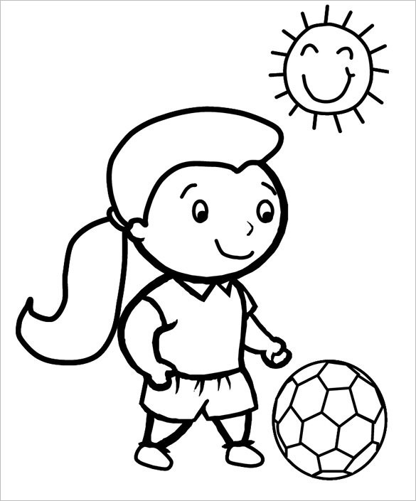 Girls Soccer Coloring Pages
 16 Football Coloring Pages Free Word PDF JPEG PNG