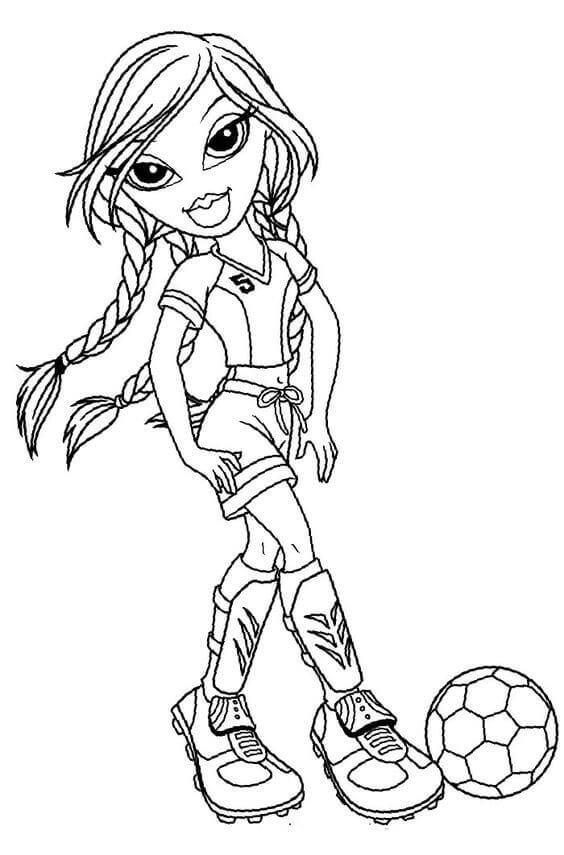Girls Soccer Coloring Pages
 35 Free Printable Football Soccer Coloring Pages
