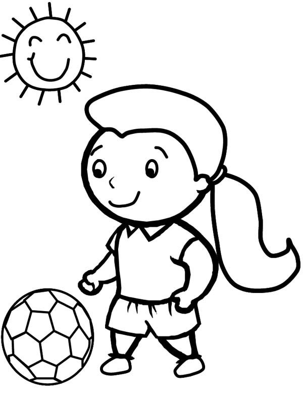 Girls Soccer Coloring Pages
 Girls Playing Soccer Cliparts