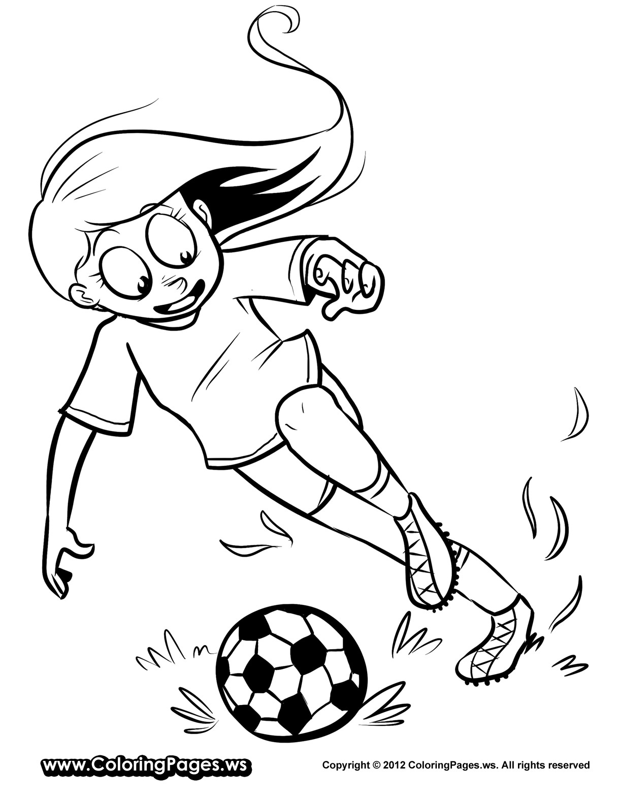 Girls Soccer Coloring Pages
 Soccer Player Coloring Pages Soccer Player