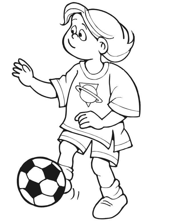 Girls Soccer Coloring Pages
 This Little Girl Playing Soccer Alone Coloring Page