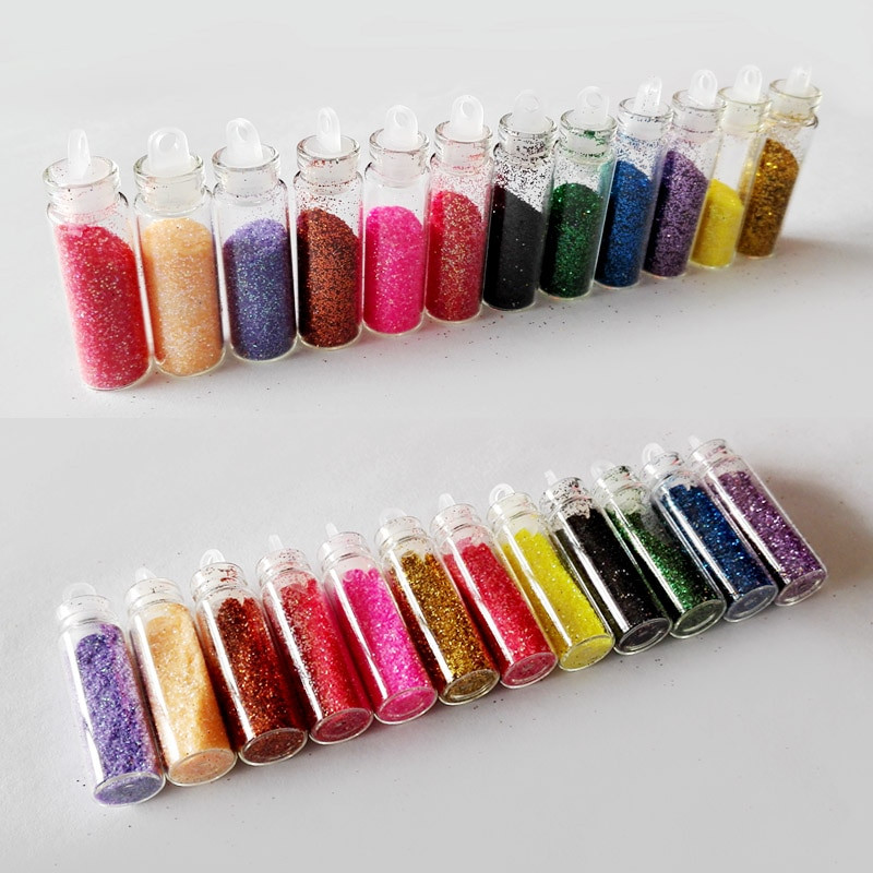Glitter Dust For Nails
 Aliexpress Buy 12 Color Acrylic Powder Glitter
