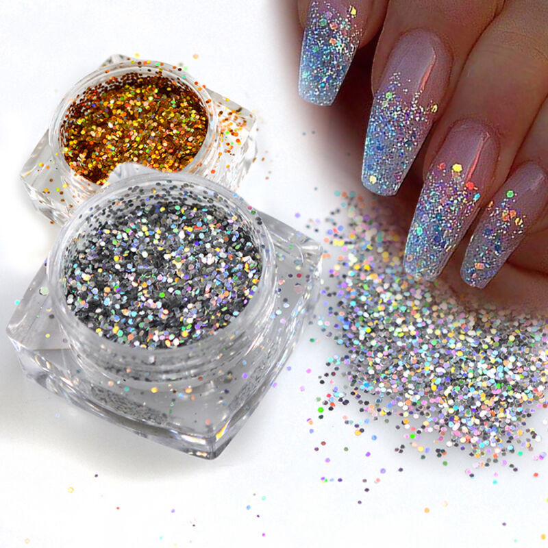 Glitter Dust For Nails
 Gold Silver Laser Holographic Nail Glitter Powder