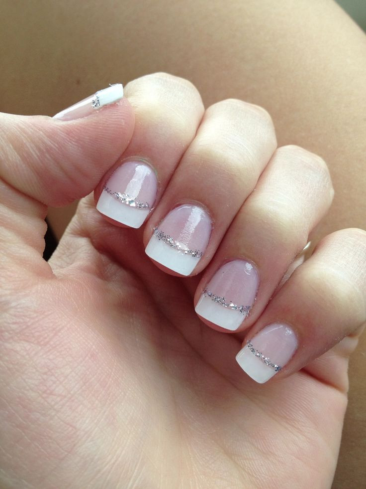 Glitter French Tip Nails
 90 Absolutely Glamorous and Chic French Tip Nails fmag