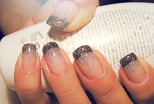 Glitter French Tip Nails
 Keep Calm and Glitter BYS Launches The All New