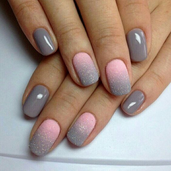 Glitter Matte Nails
 17 Chic Ombre Nails Ideas That Stand Out Styleoholic