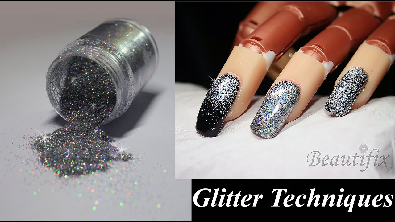 Glitter On Nails
 How to Apply Glitter to nails 3 Techniques
