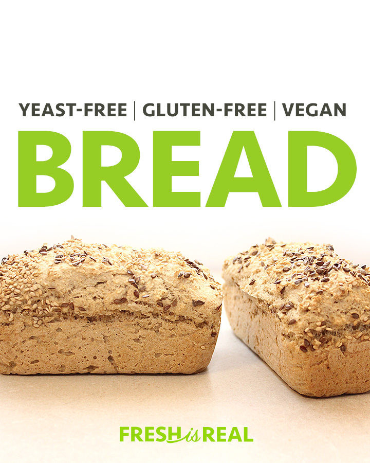 Gluten Free Bread Recipe No Yeast
 Yeast Free Gluten Free Vegan Bread Recipe freshisreal