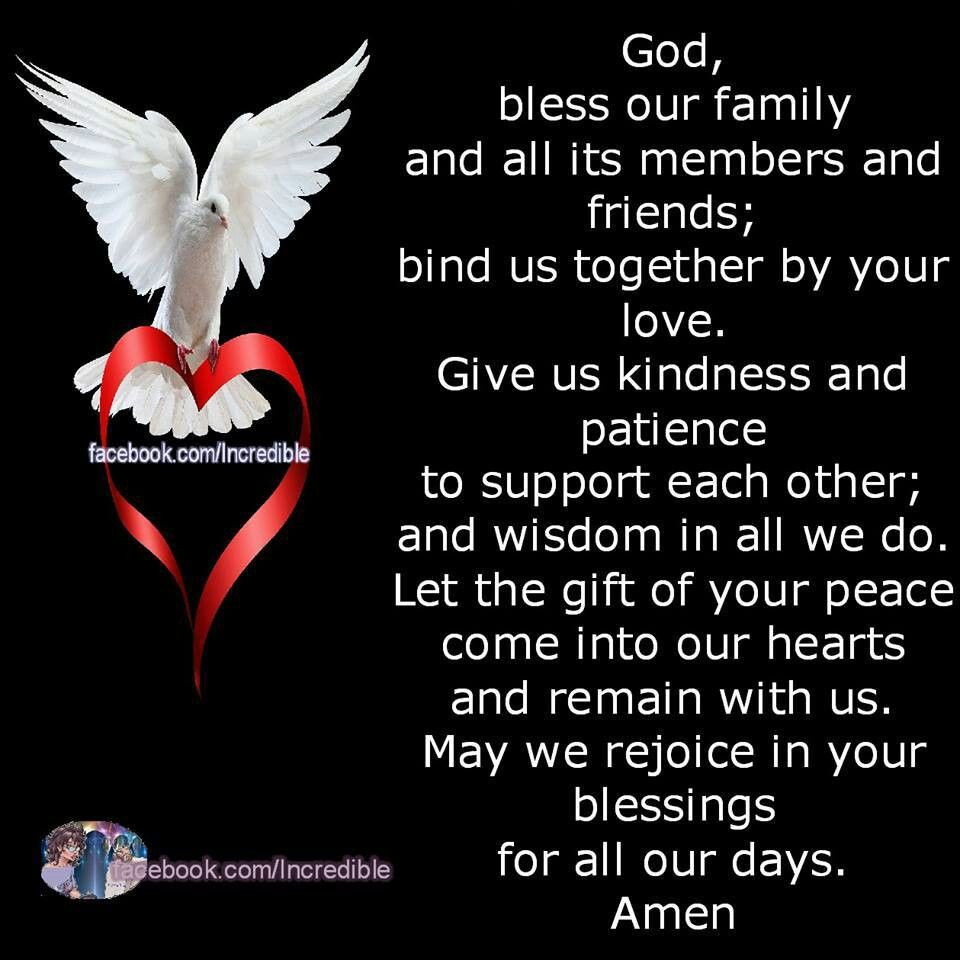 God And Family Quotes
 Bless our family god amen Spirital quotes