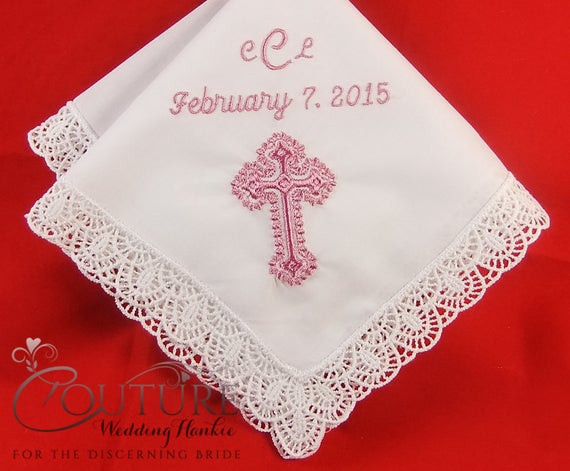 God Children Gifts
 Baptism Gift for Goddaughter Personalized Handkerchief