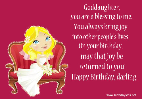 Goddaughter Birthday Wishes
 Goddaughter Quotes QuotesGram