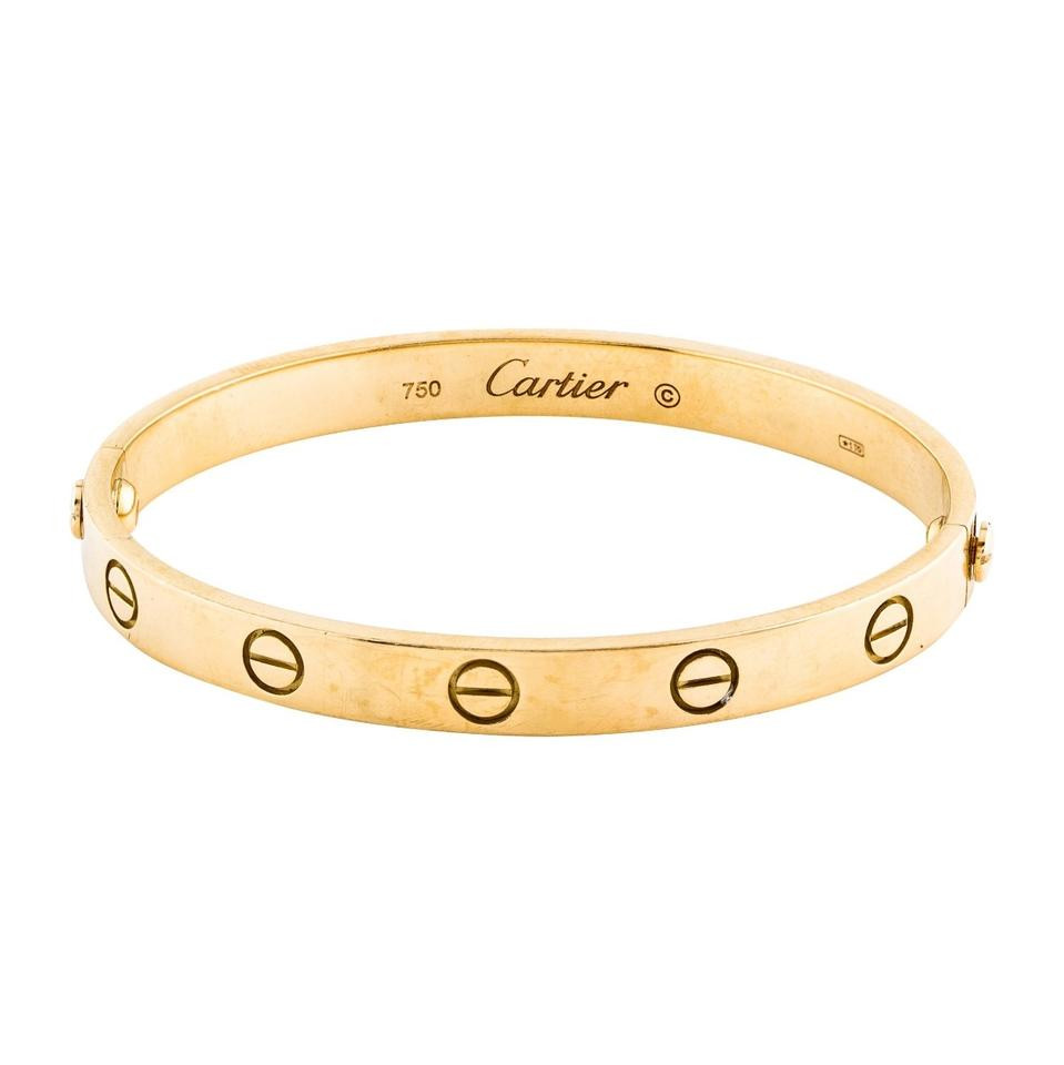 Gold Cartier Bracelet
 Cartier Yellow Gold Love Size 16 Bracelet Tradesy
