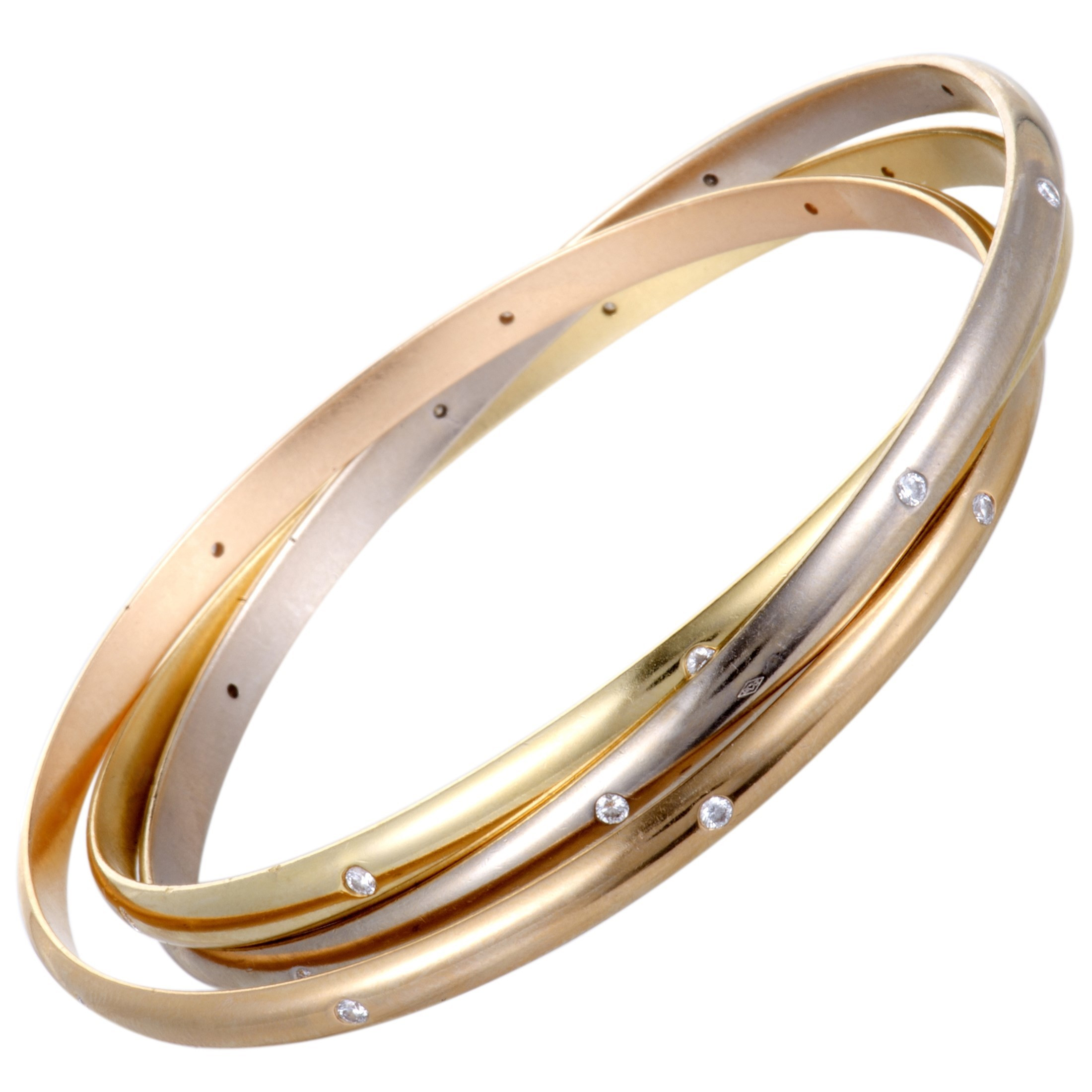 Gold Cartier Bracelet
 Jewelry Cartier Cartier Trinity 18K White Yellow and Rose