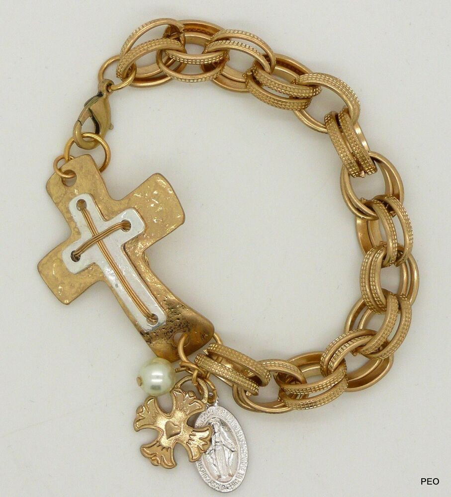 Gold Cross Bracelet
 Sideways Cross Women s Bracelet Gold Chain New Bracelets
