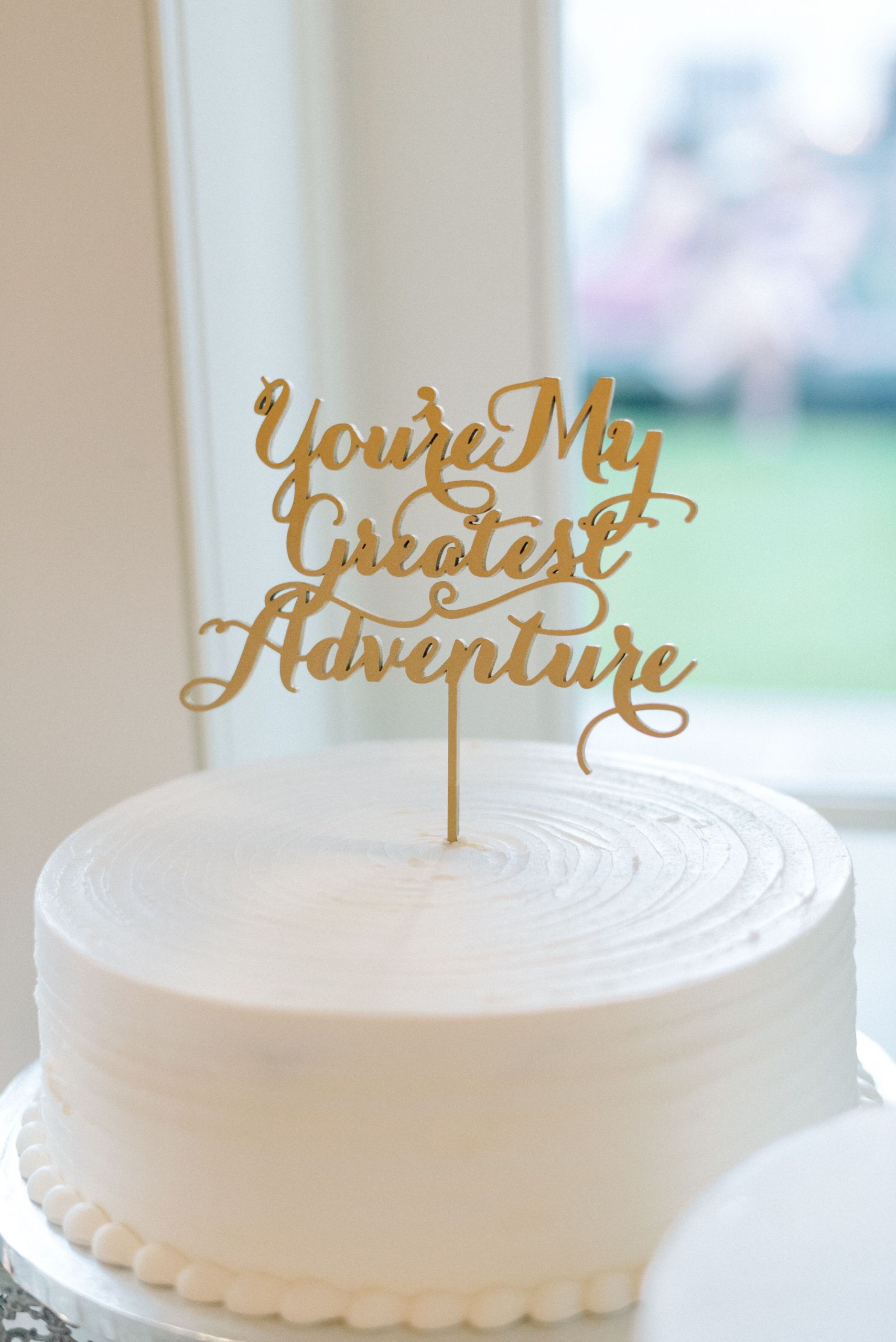 Gold Wedding Cake Toppers
 Gold Custom Adventure Wedding Cake Topper