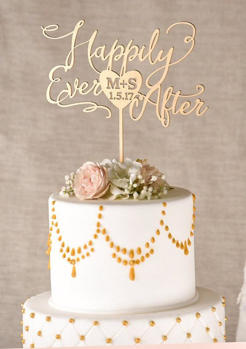 Gold Wedding Cake Toppers
 The 25 best Gold cake topper ideas on Pinterest