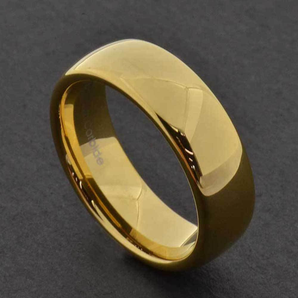 Gold Wedding Rings
 7mm Gold Tungsten Men s Wedding Band Ring sz7 13