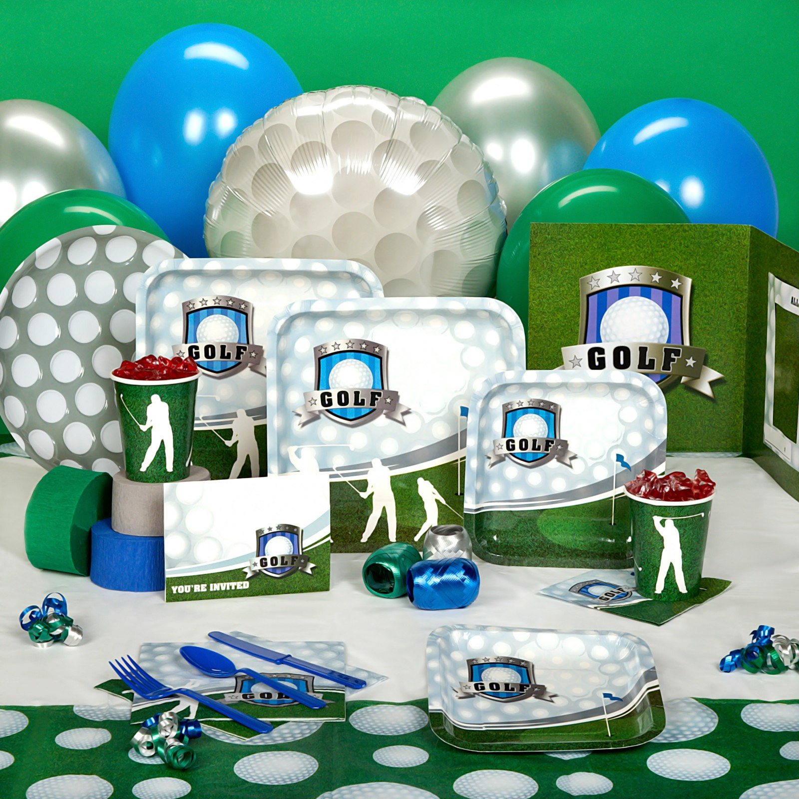 Golfing Birthday Party Ideas
 Bear River Greetings Golf Birthday Party Invitation