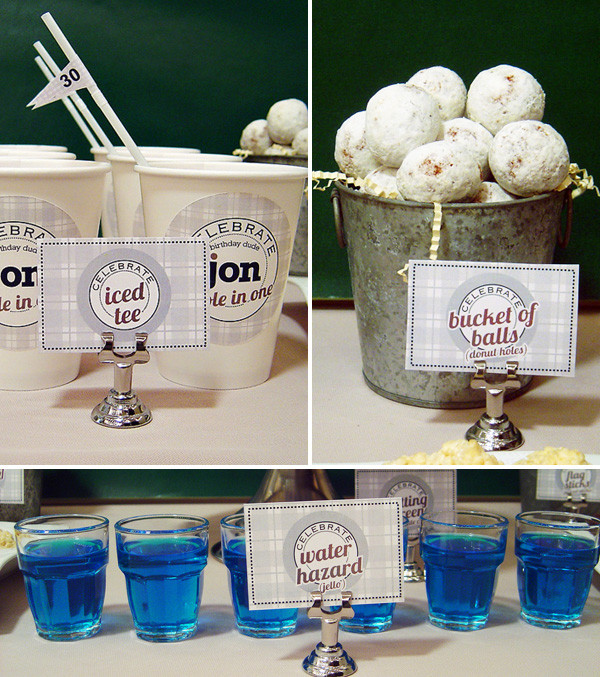 Golfing Birthday Party Ideas
 REAL PARTIES Golf Themed 30th Birthday Hostess with