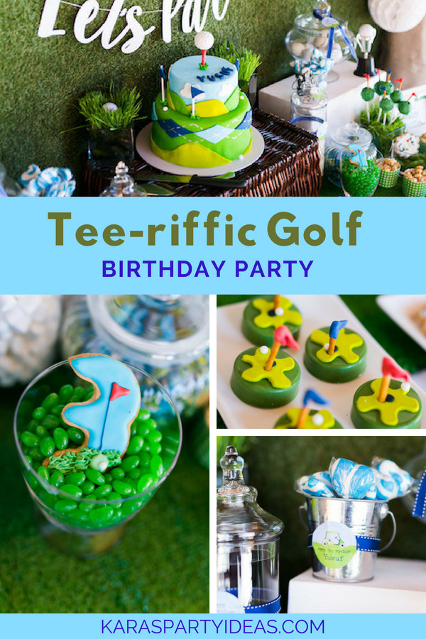 Golfing Birthday Party Ideas
 Kara s Party Ideas Tee riffic Golf Birthday Party