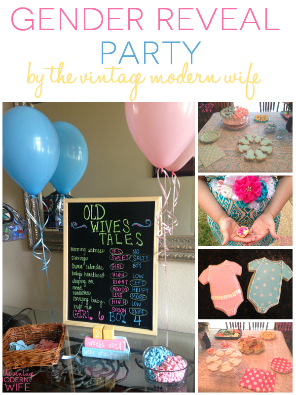Good Ideas For Gender Reveal Party
 Our Big Gender Reveal Party The Vintage Modern Wife