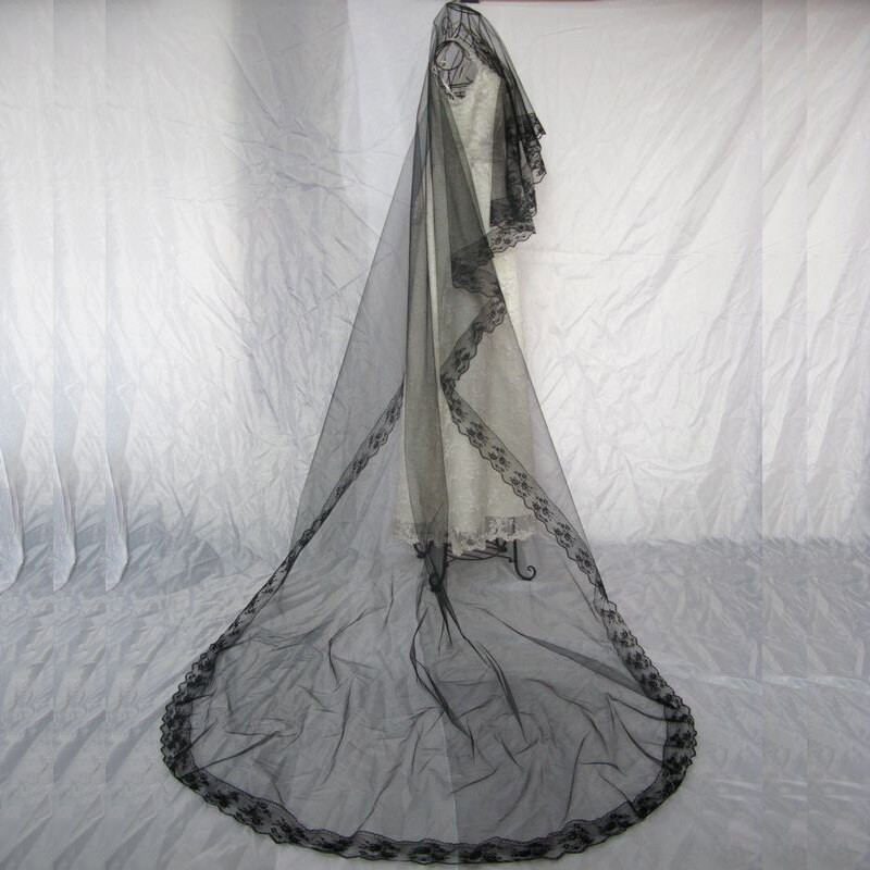 Gothic Wedding Veils
 Popular Long Black Veil Buy Cheap Long Black Veil lots