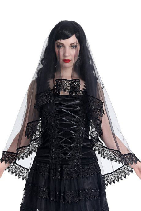 Gothic Wedding Veils
 16 best 1920s Hair Bandeau and Scarves images on Pinterest