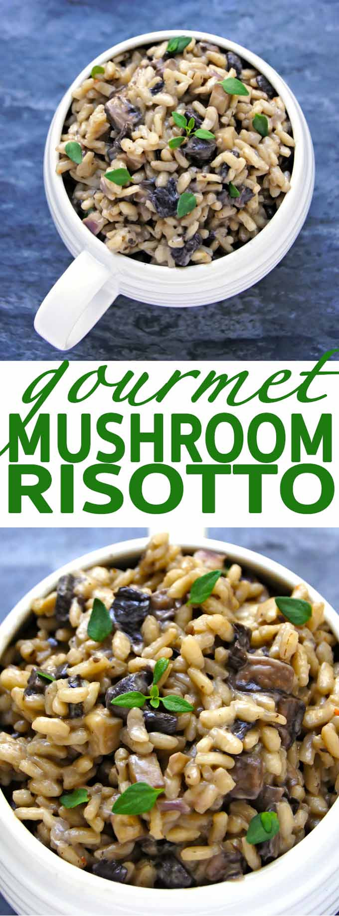 Gourmet Mushroom Risotto
 ITALIAN STYLE GOURMET MUSHROOM RISOTTO