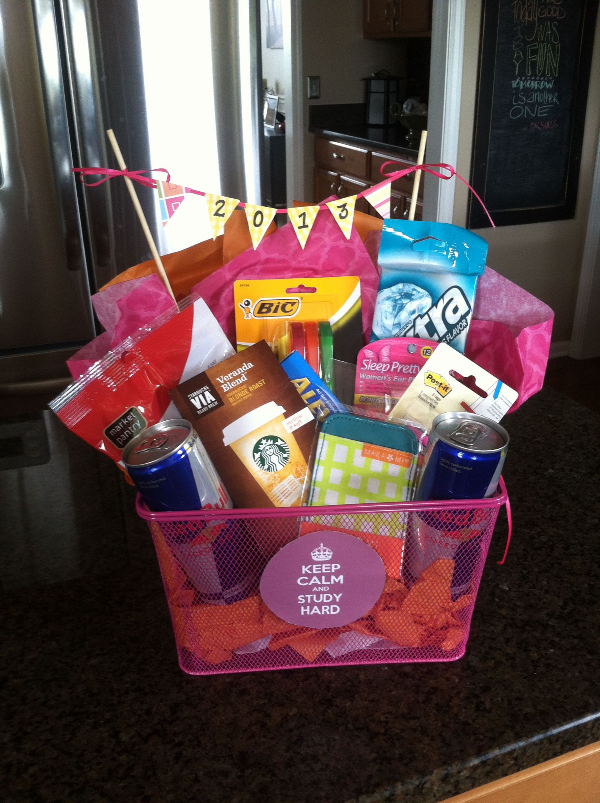 Grad Gift Ideas For Girls
 f to college t basket study t basket graduation