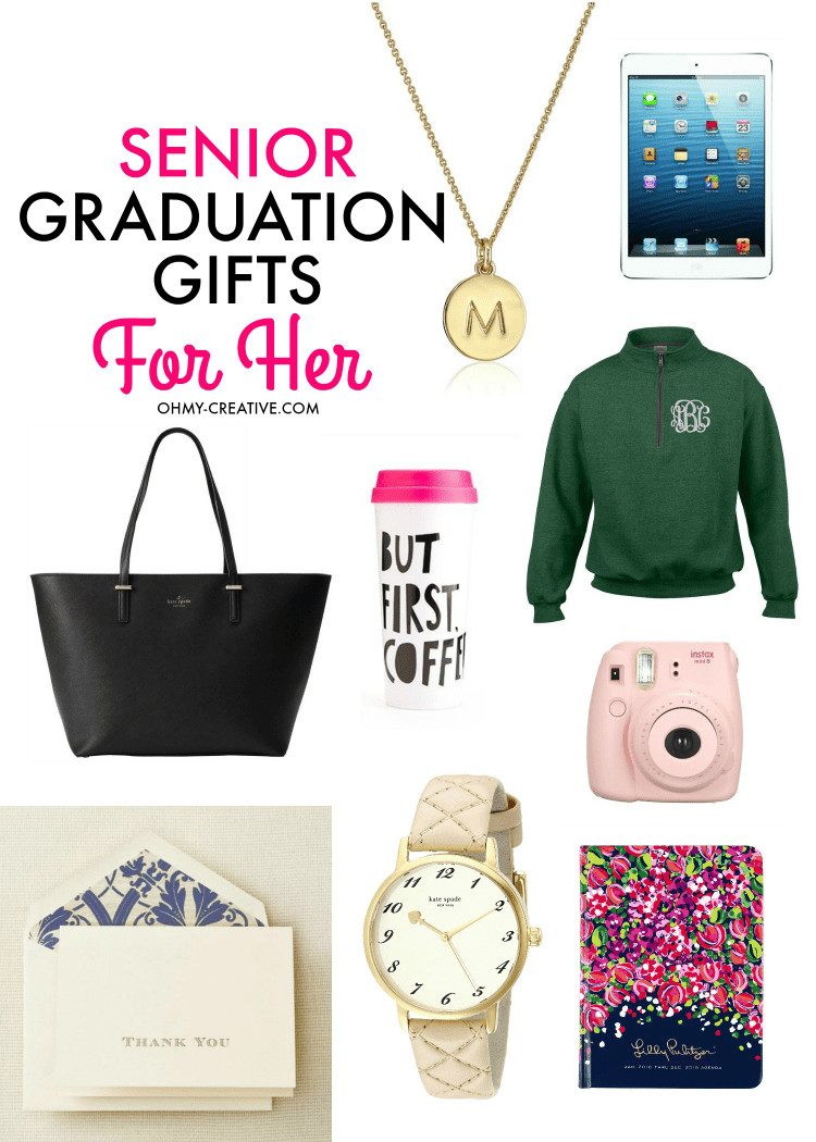 Grad Gift Ideas For Girls
 Senior Graduation Gifts for Her Oh My Creative
