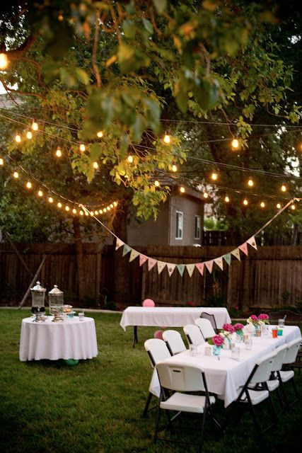 Graduation Garden Party Ideas
 Backyard Birthday Fun Pink Hydrangeas Polka Dot Napkins