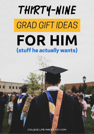 Graduation Gift Ideas For Son
 College Graduation Gifts for Him 39 Actually Unique