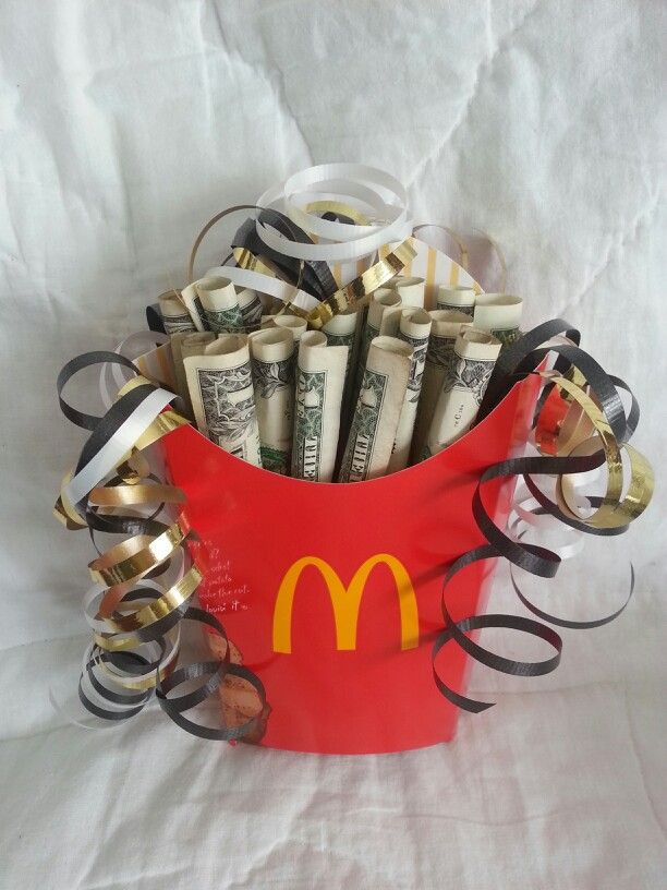 Graduation Gift Ideas For Son
 I made "McMoney Fries" as part as my sons graduation t