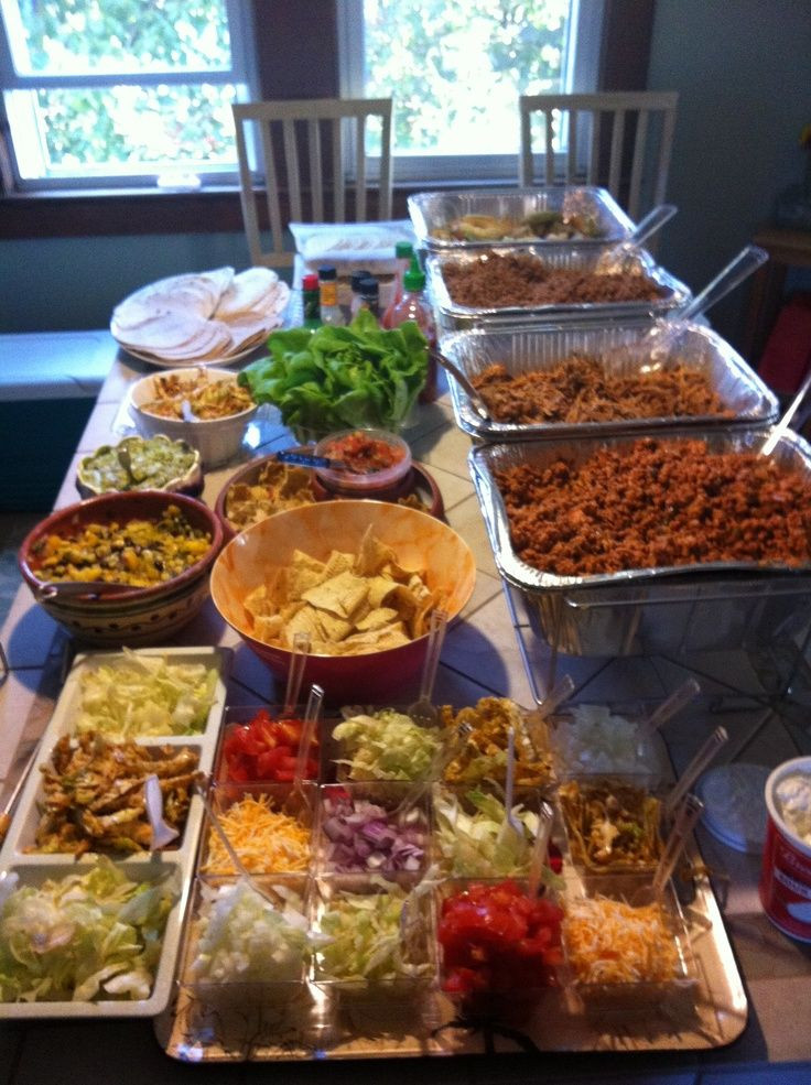 Graduation Party Buffet Ideas
 Pinning my own taco party because it was so good Fried